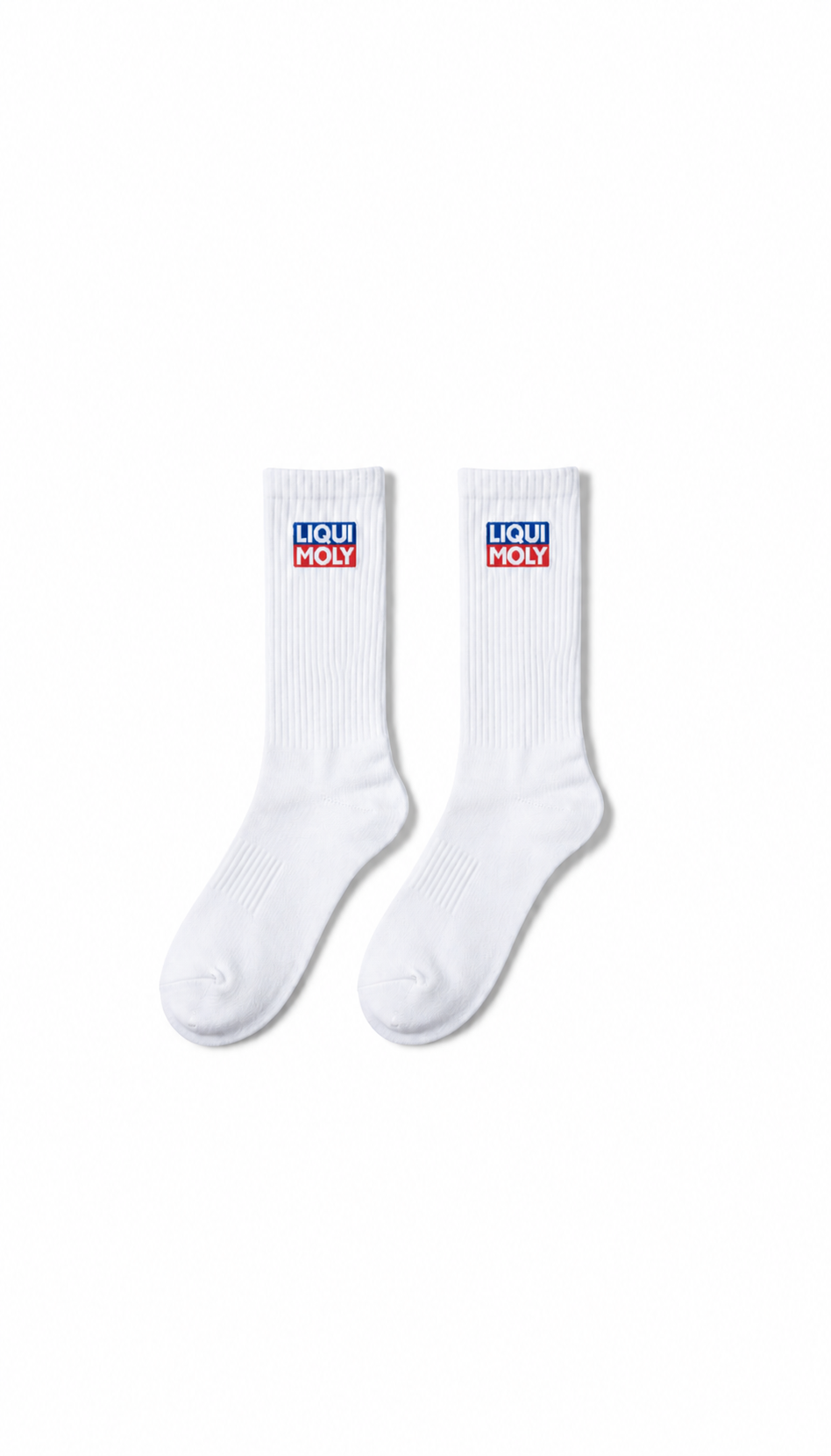 LIQUI MOLY White Crew Socks